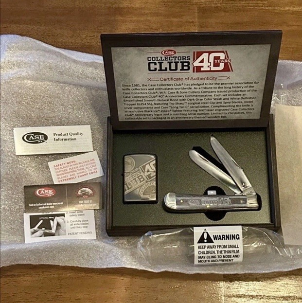 Case Collectors Club 40 Years Trapper Only 250 Made