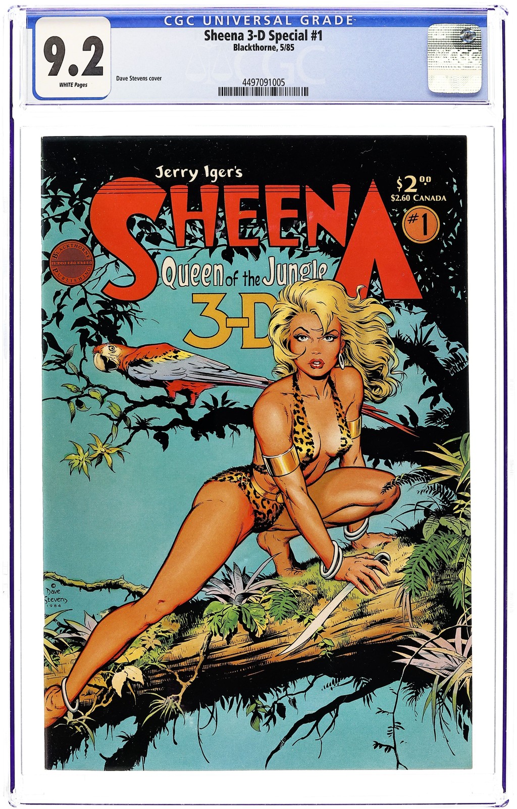 Sheena 3-D Special #1 CGC 9.2 1985 4497091005