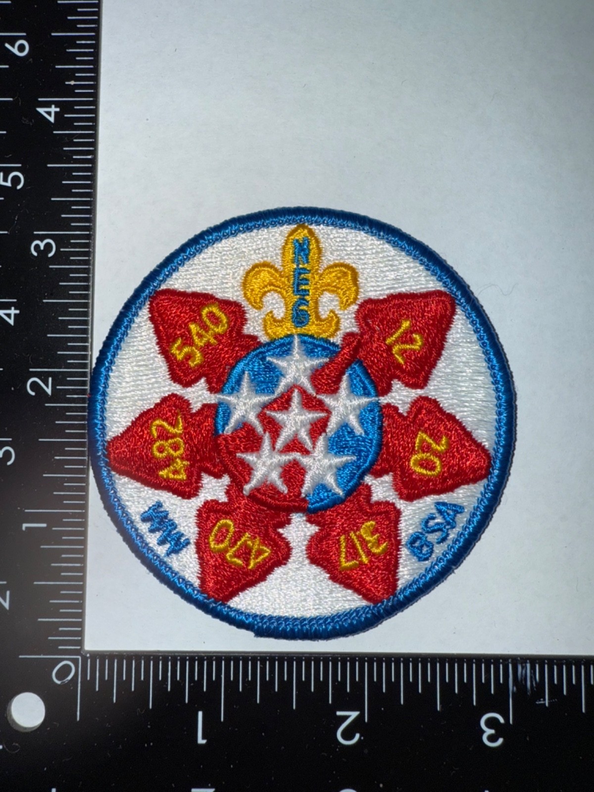 Vintage Section NE-6 Circle Patch OA Lodges Embroidered Patch BSA Boy Scouts