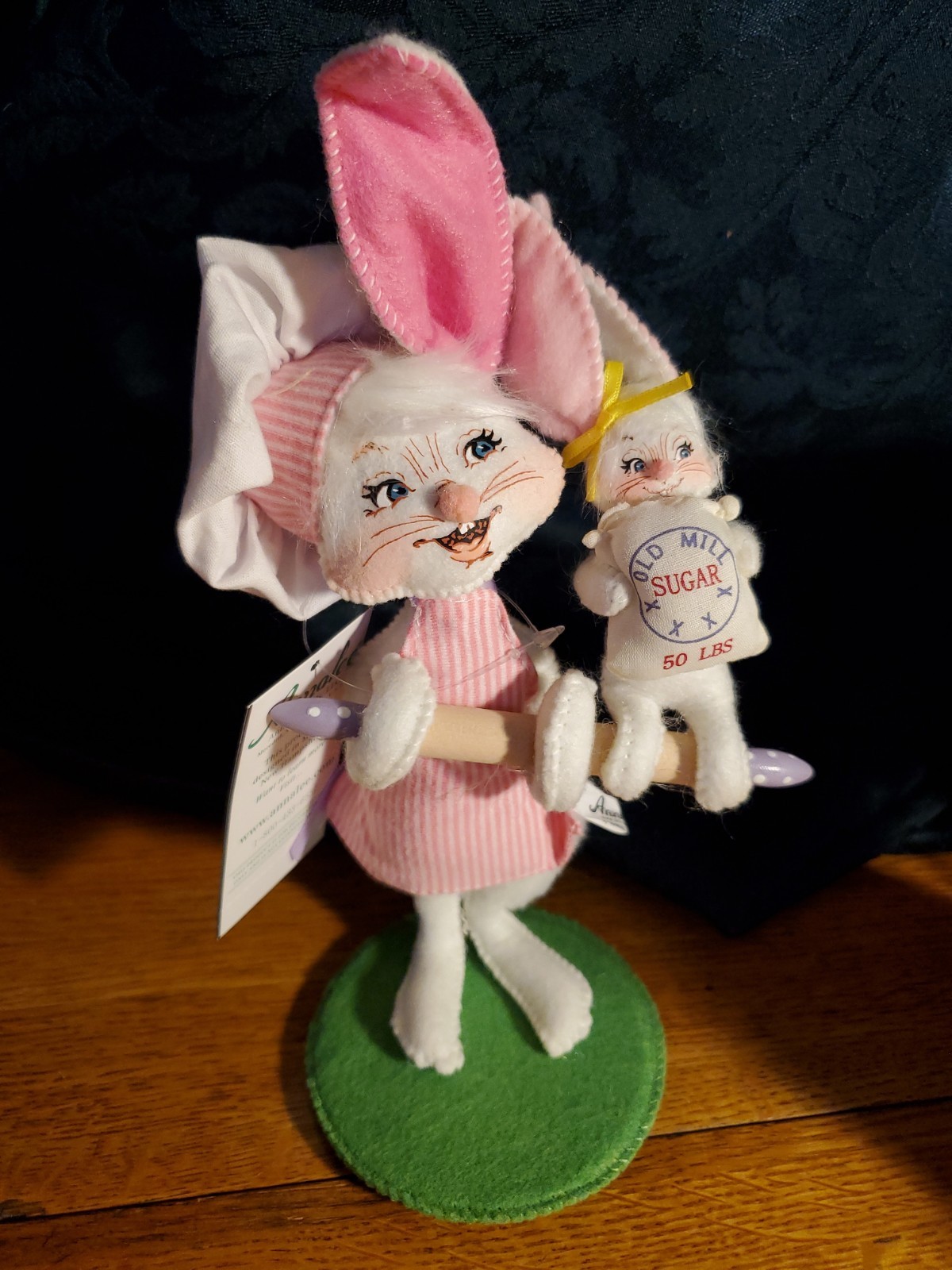 Annalee 211619 Spring Easter Bunny Rabbit 6in Baking Bunny Pals 2019 Rolling Pin