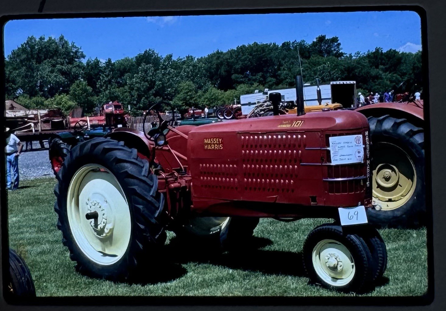 Vintage 1941 Massey Harris Tractor 35mm Photo Slide