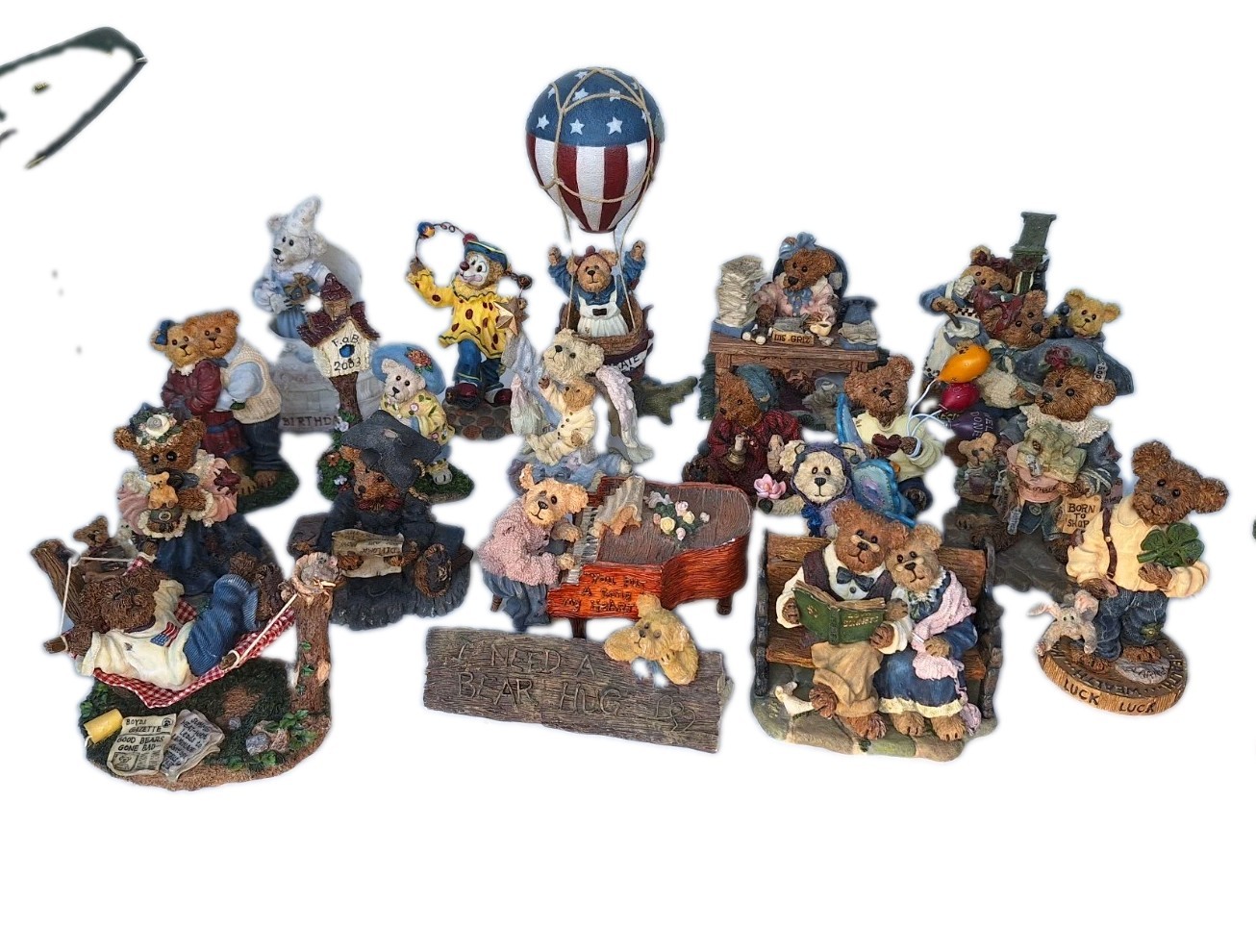 20 Different Boyds Bear & Friends Bearstone Resin Figurines Lot #4
