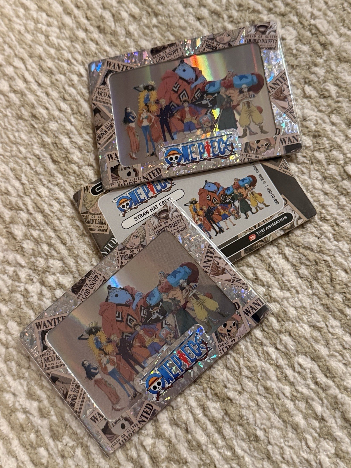 Bandai One Piece Cybercel Hyper Rare 4 Straw Hat Crew Card Onp-01-26P Promo NYCC Bandai One Piece Cybercel Hyper Rare 4 Straw Hat Crew Card Onp-01-26P Promo NYCC
