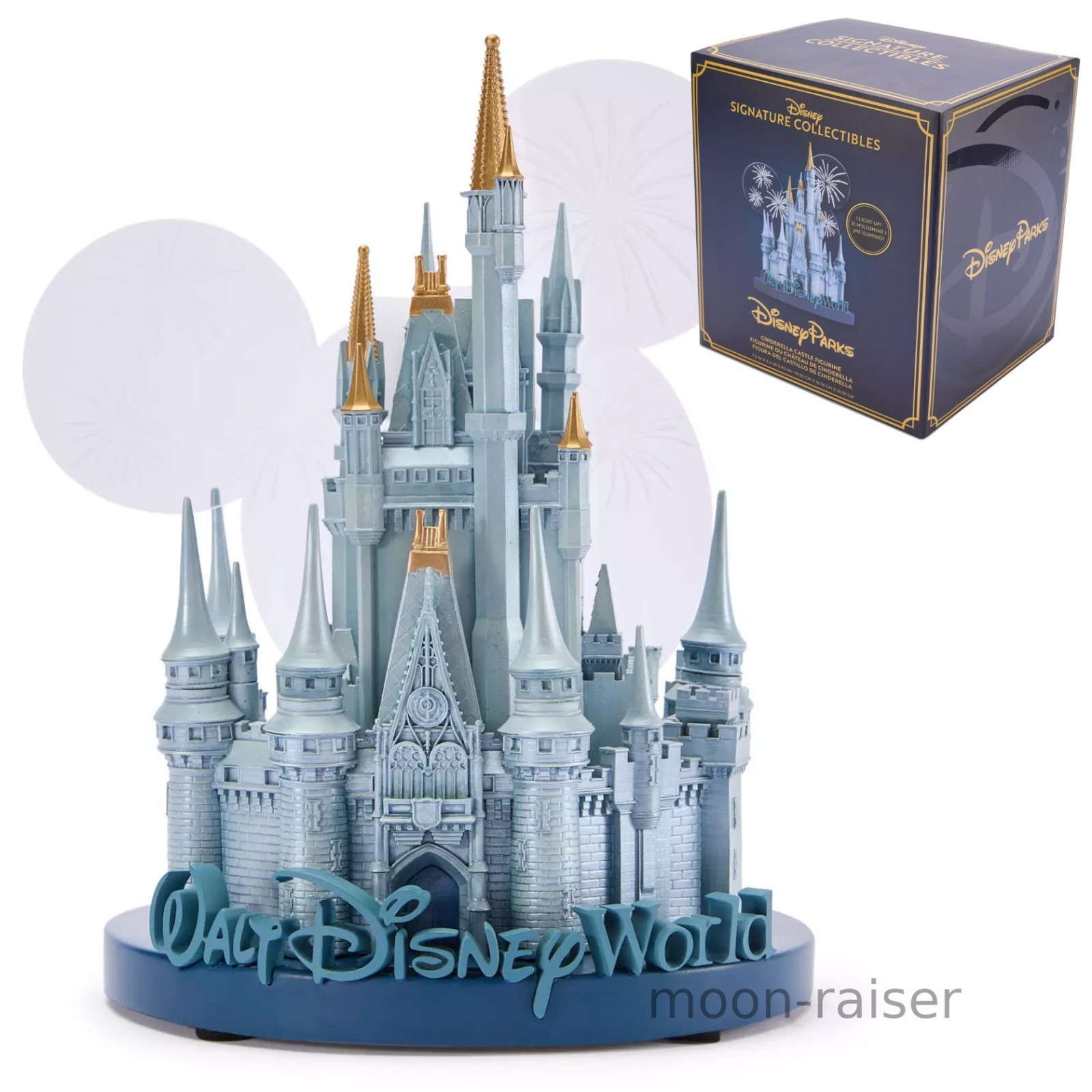 Disney Parks Cinderella Castle Light-Up Figurine Walt Disney World Fireworks