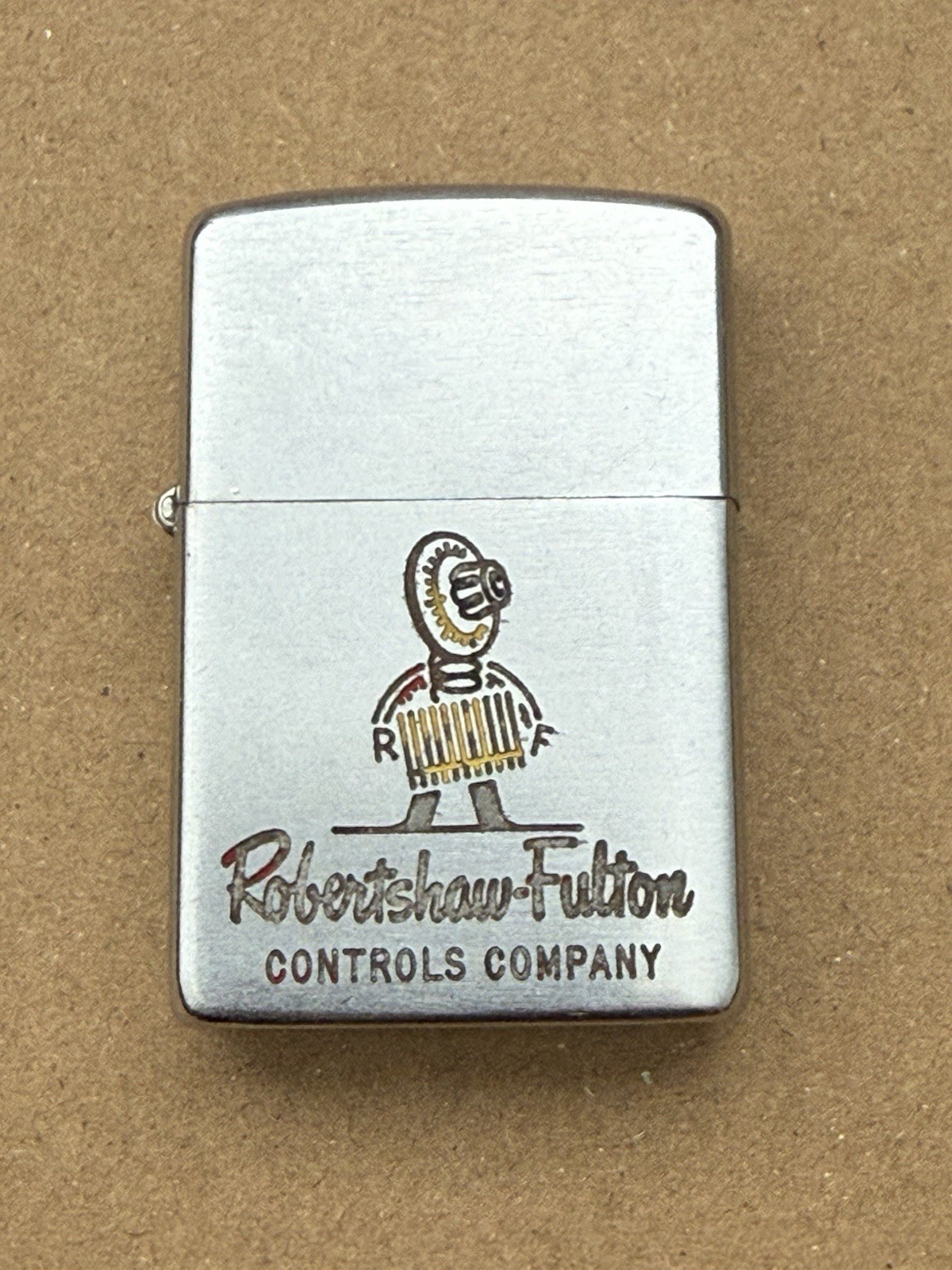 Vintage 1951-1953 Zippo Lighter- ROBERTSHAW-FULTON controls Company