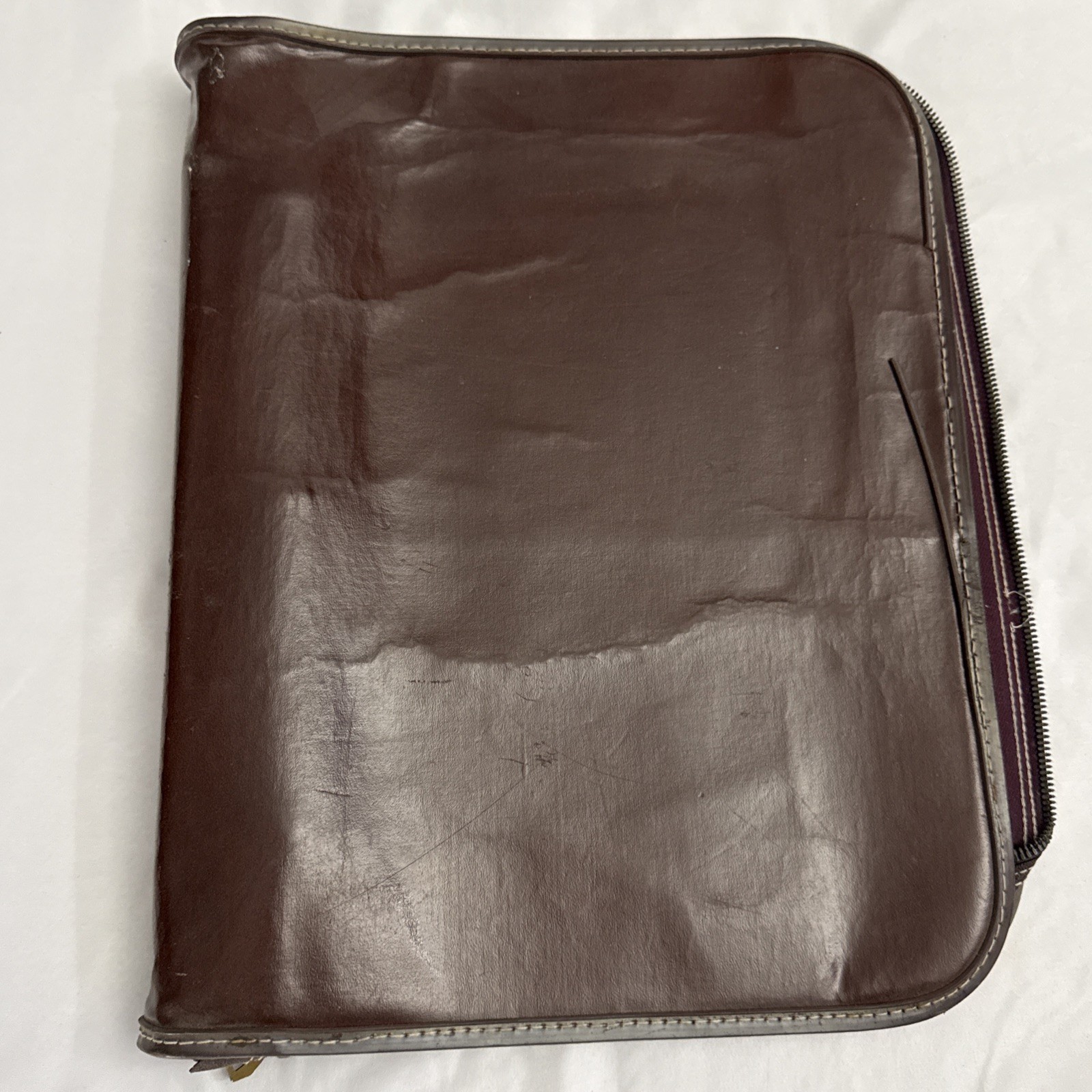 True Vintage Ringfolio National antique Leather secretary Business Binder USA True Vintage Ringfolio National antique Leather secretary Business Binder USA