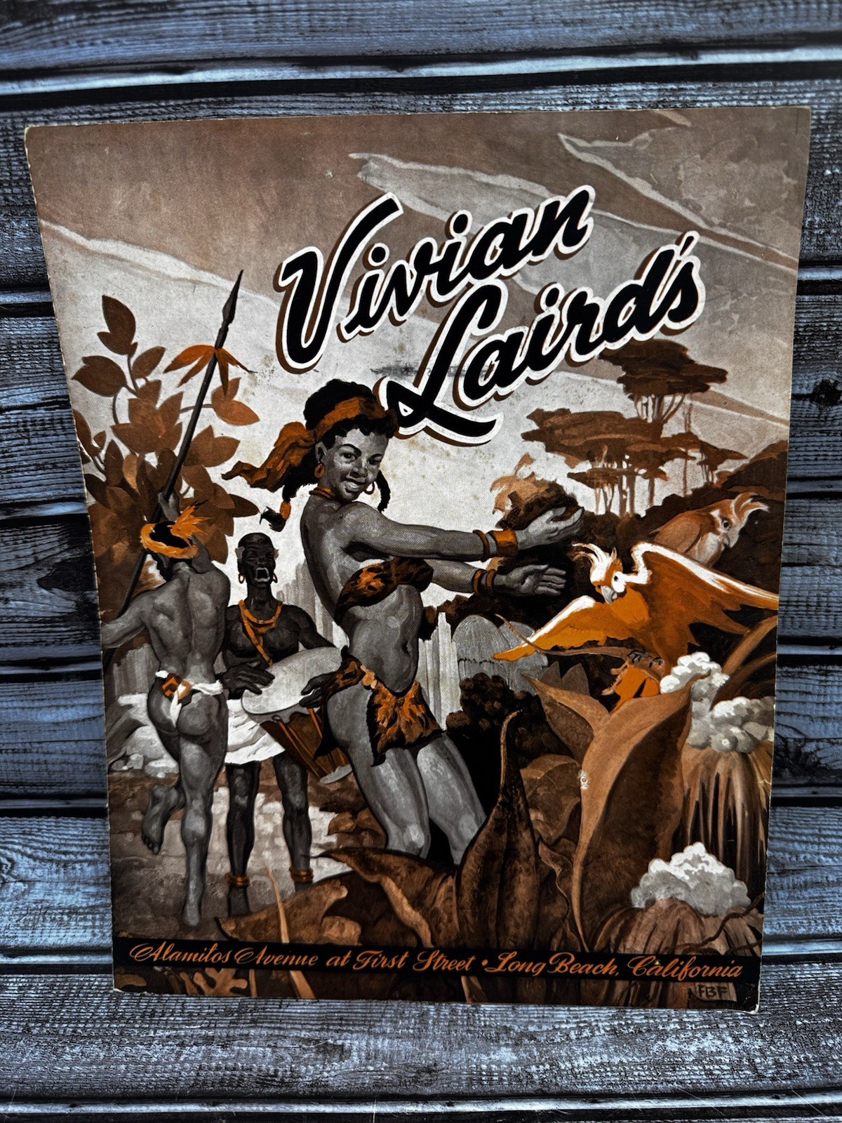 Vintage Vivian Laird’s Restaurant Menu Long Beach, California Jungle Room Rare