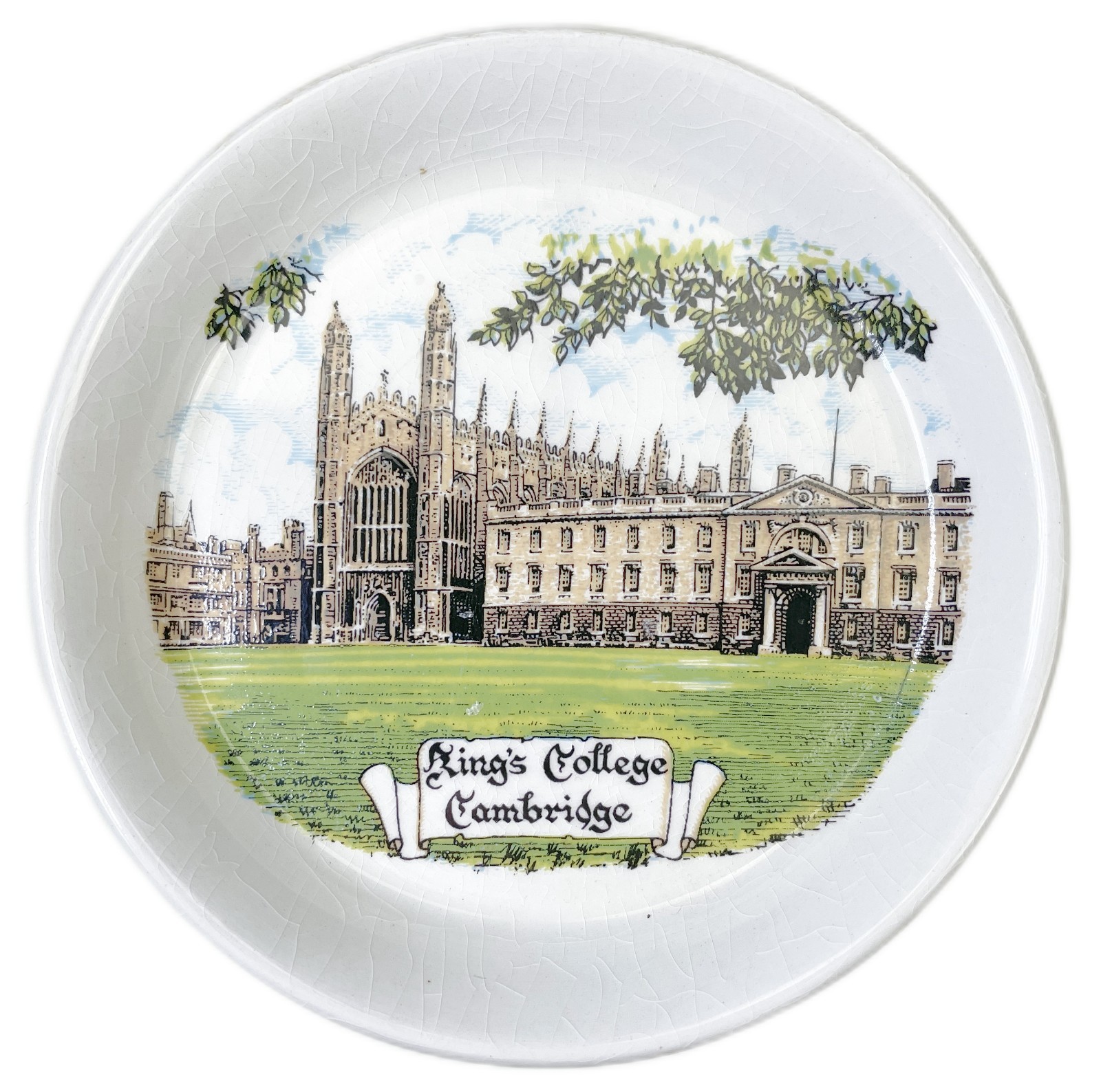 4.5” King’s College Chapel Cambridge Trinket Tray Ashtray Coaster