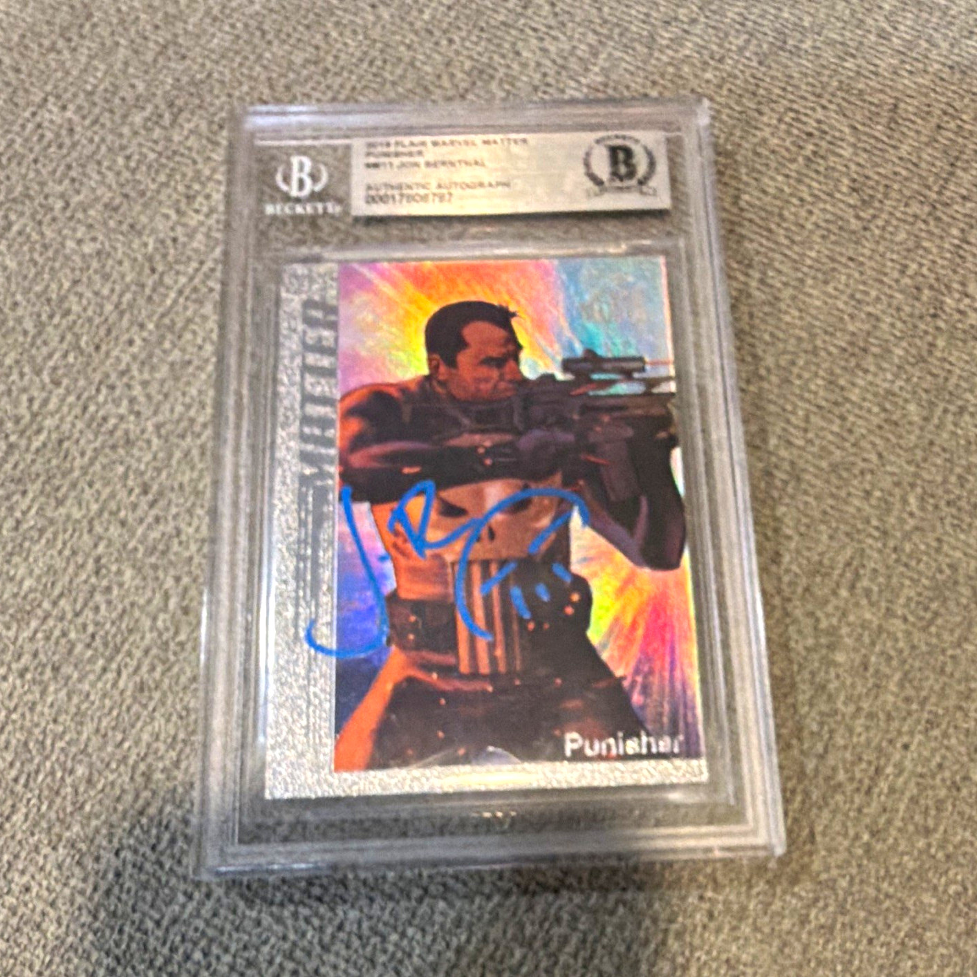 Fleer 2019 Flair Marvel Matter Punisher Jon Bernthal Auto M-11