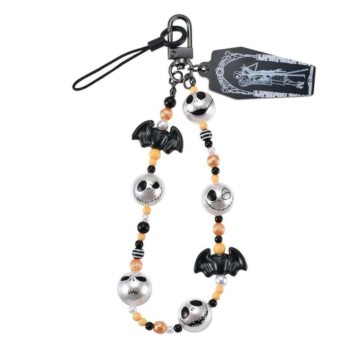 Disney Japan Tokyo Nightmare Before Christmas Strap Pearl Face Beads