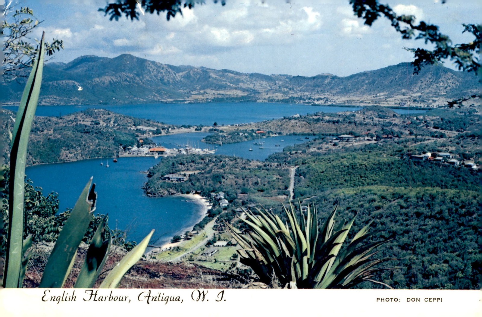 English Harbour, Antigua, vacation, Shirley Heights, Nelson\'s Postcard English Harbour, Antigua, vacation, Shirley Heights, Nelson\'s Postcard