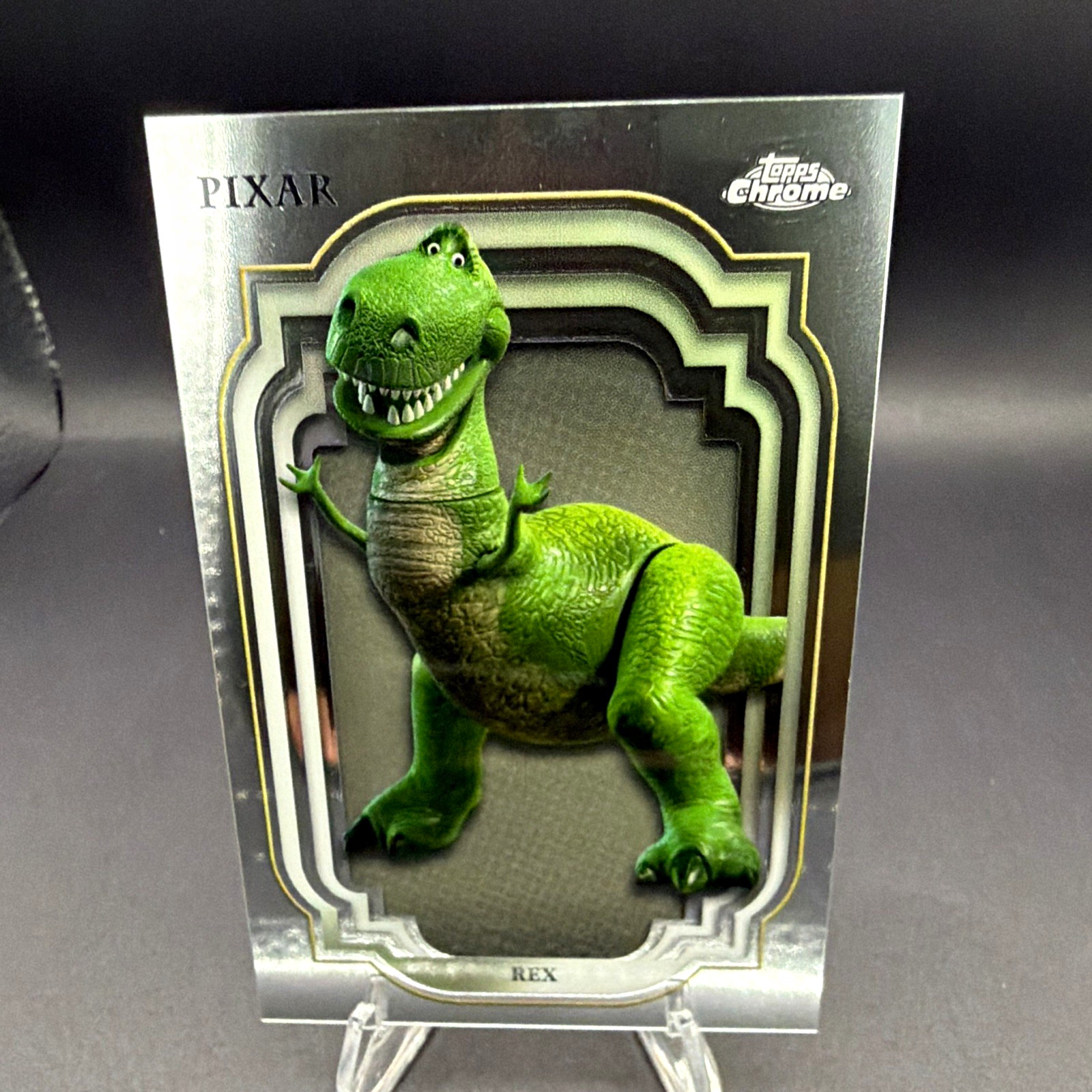 Topps 2024 Topps Chrome Pixar Disney Toy Story Rex #74 Base Set Card