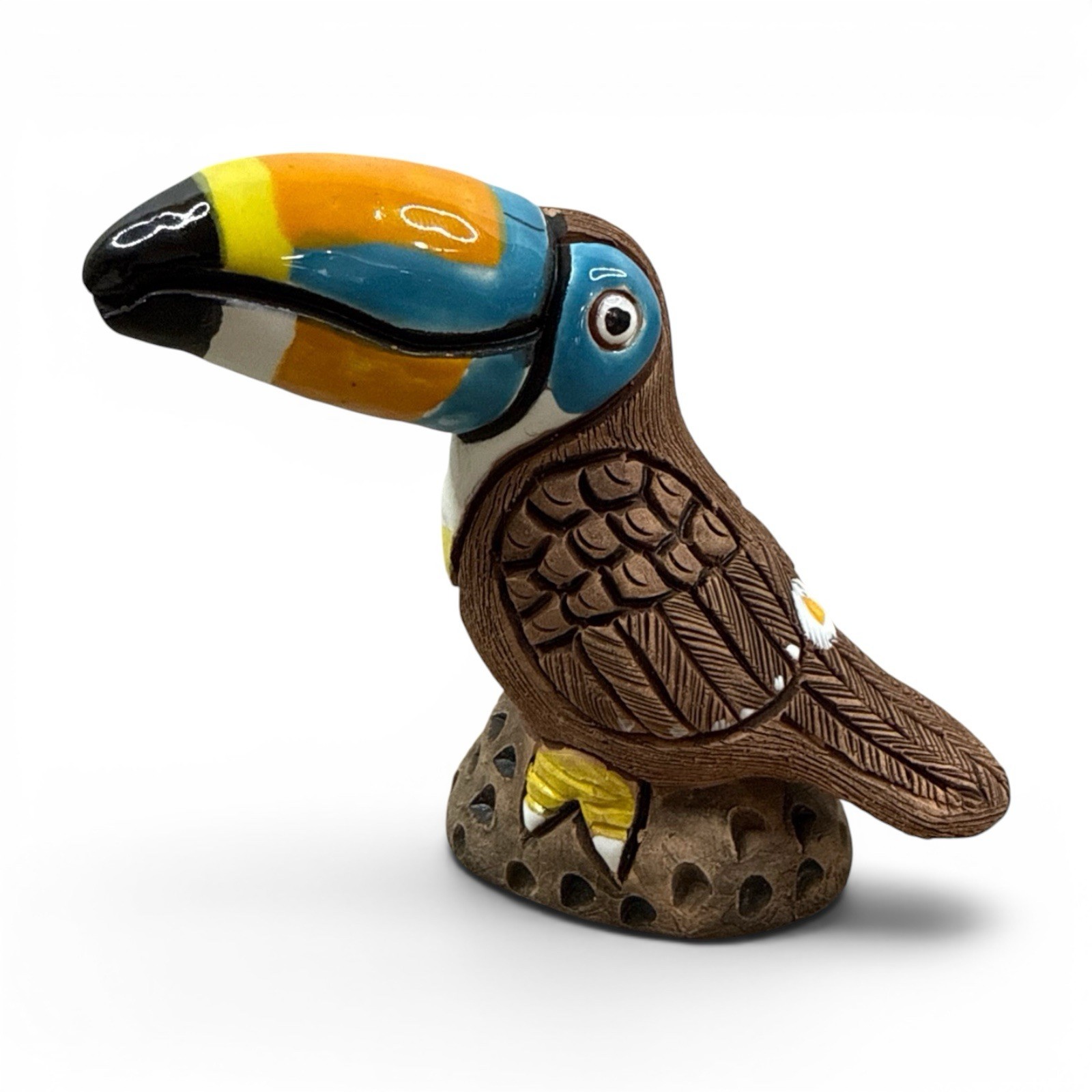 Casals Peru Toucan Art Pottery Figurine 5 Casals Peru Toucan Art Pottery Figurine 5