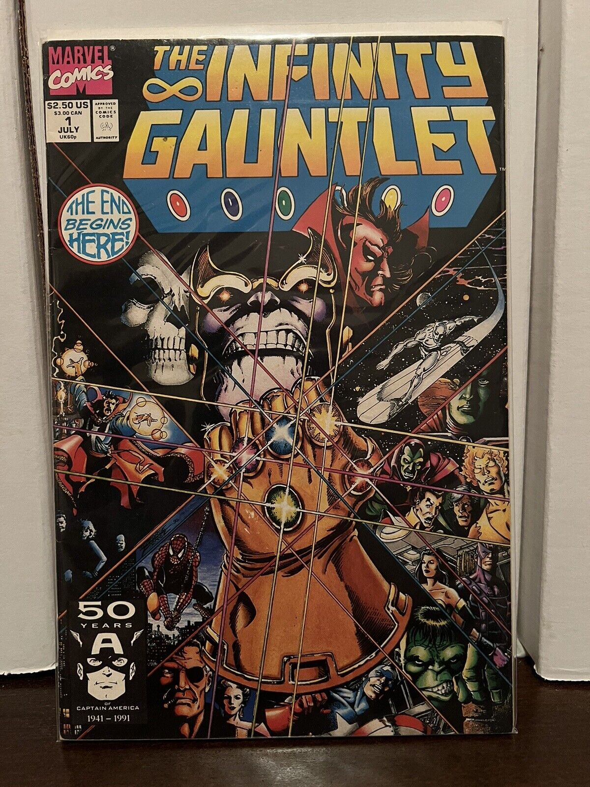 INFINITY GAUNTLET #1, Marvel (1991)  Private Collection Pre MCU THANOS