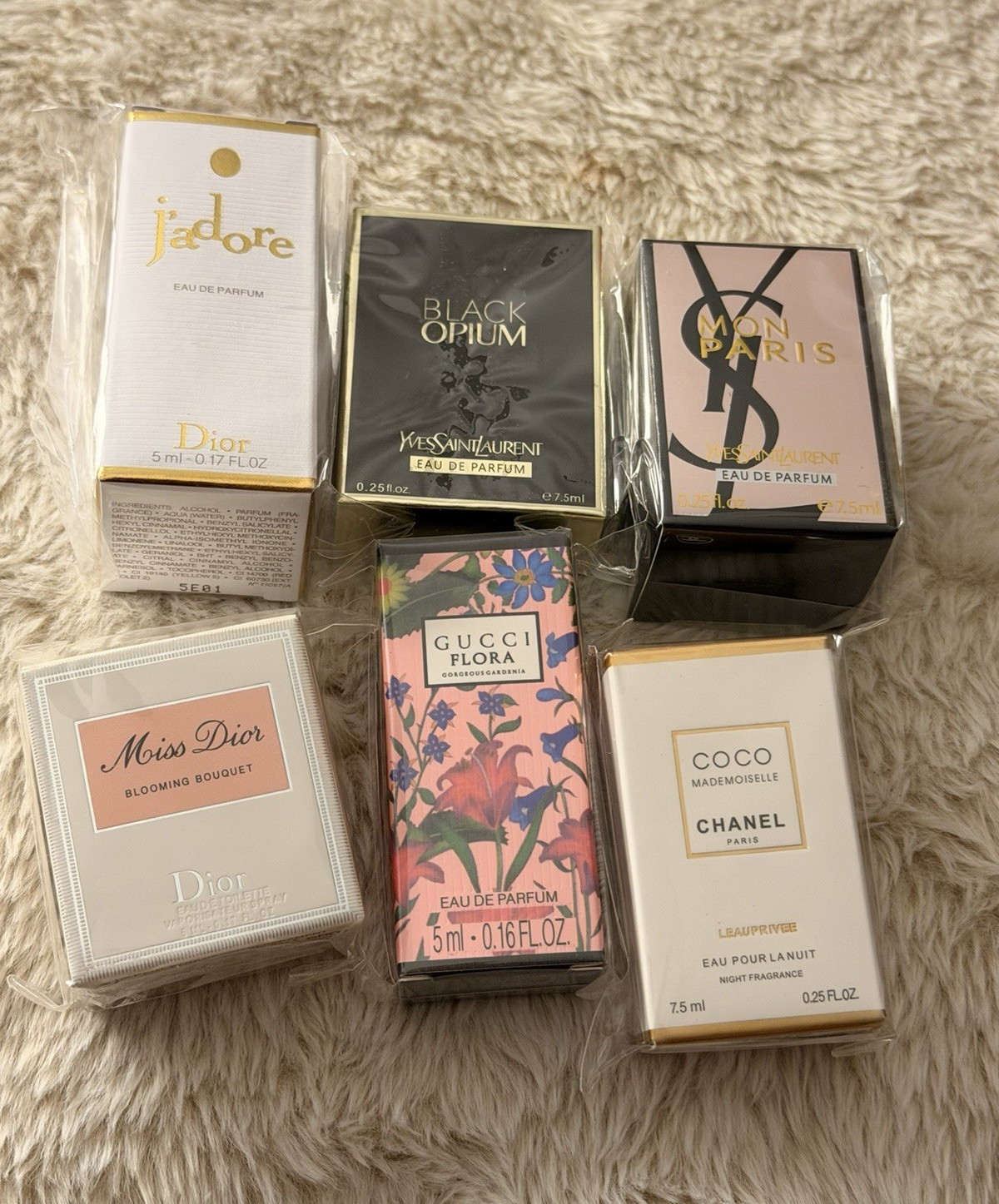 Dior YSL Gucci Chanel Prada Perfume Miniatures Lot of 11 - J’adore, Miss Dior Dior YSL Gucci Chanel Prada Perfume Miniatures Lot of 11 - J’adore, Miss Dior