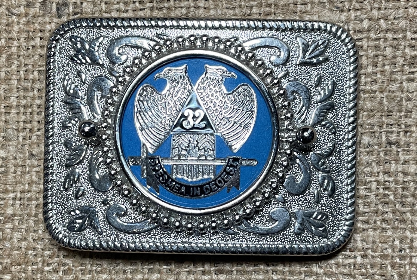 Freemasonry Masonic 32nd Degree Belt Buckle