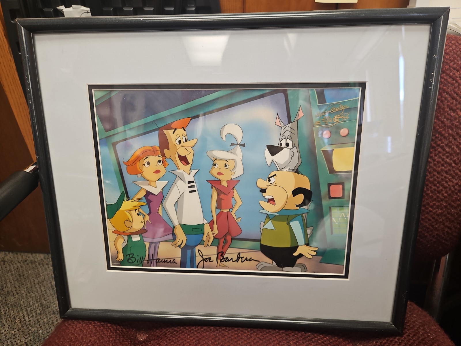 The Jetsons Hanna Barbera Original Sogned Hand Painted Production Cel With COA The Jetsons Hanna Barbera Original Sogned Hand Painted Production Cel With COA