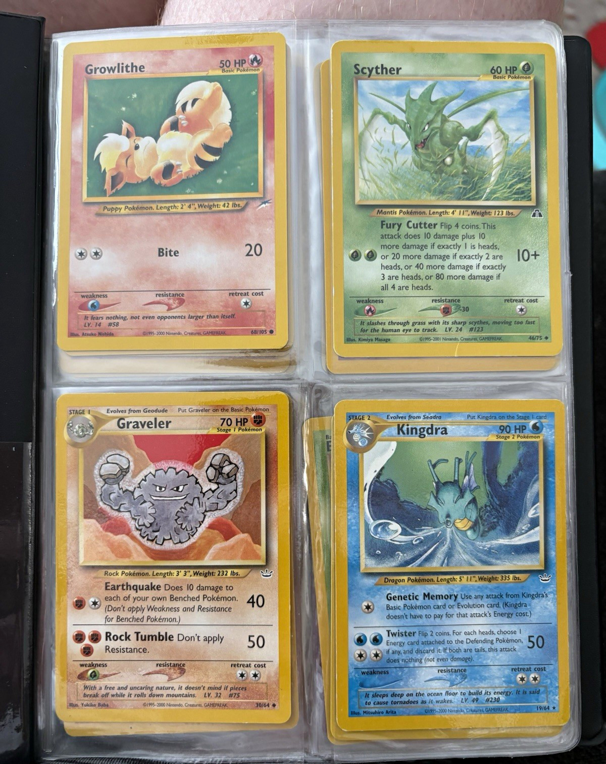 WOTC Pokémon Vintage Binder Card Lot Team Rocket Neo Expedition.