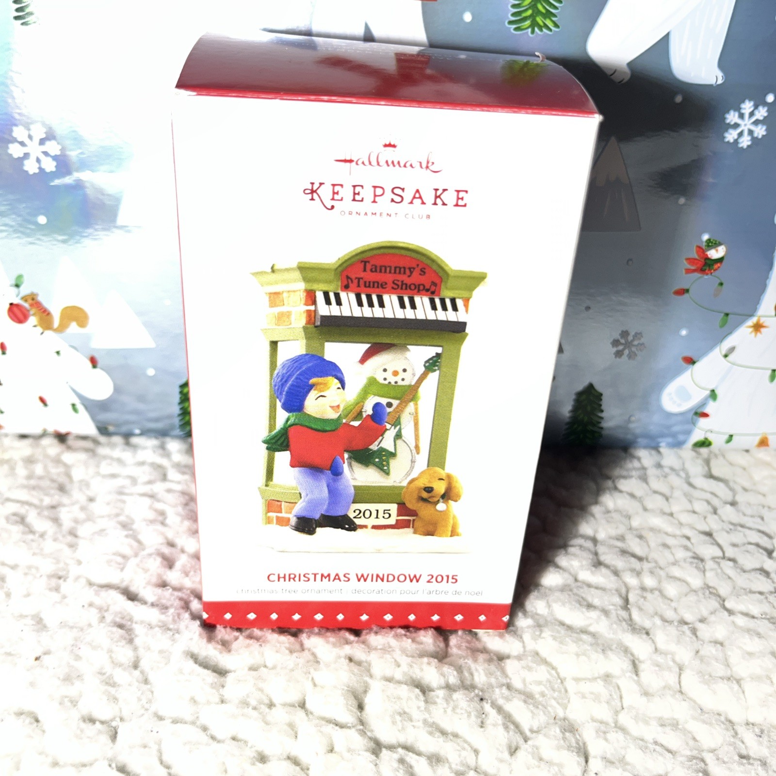 Hallmark Keepsake Ornament Christmas Window Series 13th Ornament 2015 Orig Box