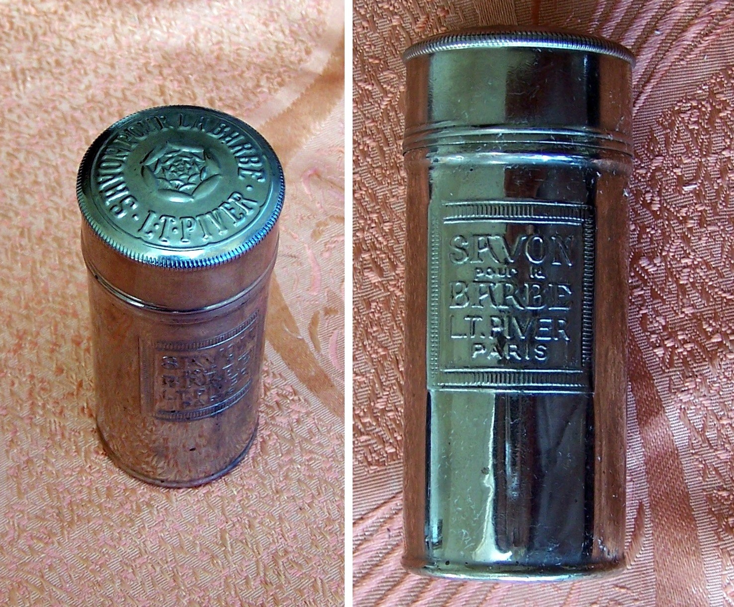 Vtg 1920s L.T Piver Savon Pour La Barbe Paris Original Tin Box shaving soap rare
