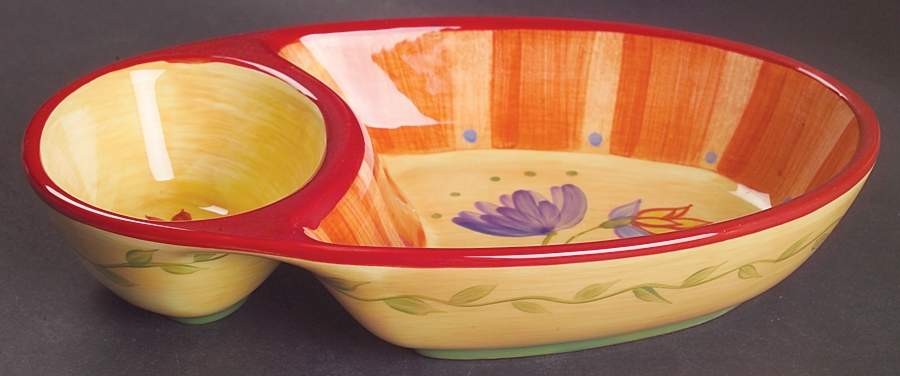 Pfaltzgraff Napoli  Individual 1 Piece Chip & Dip 5589429