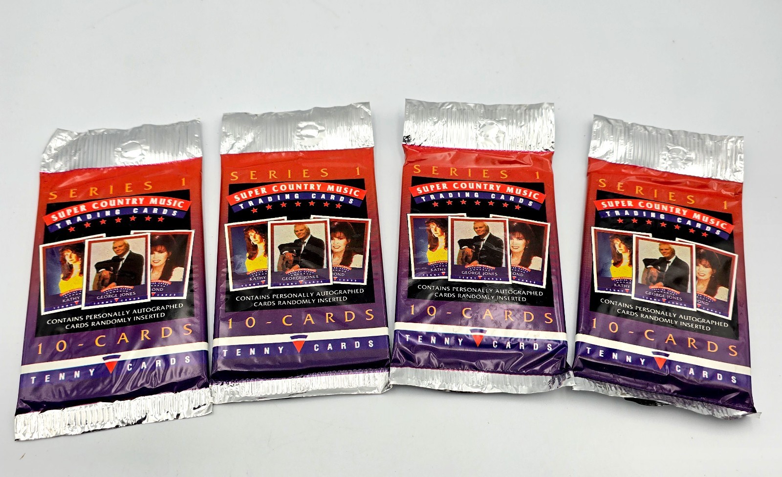 1992 Tenny Super Country Music Lot of 4 Sealed Packs