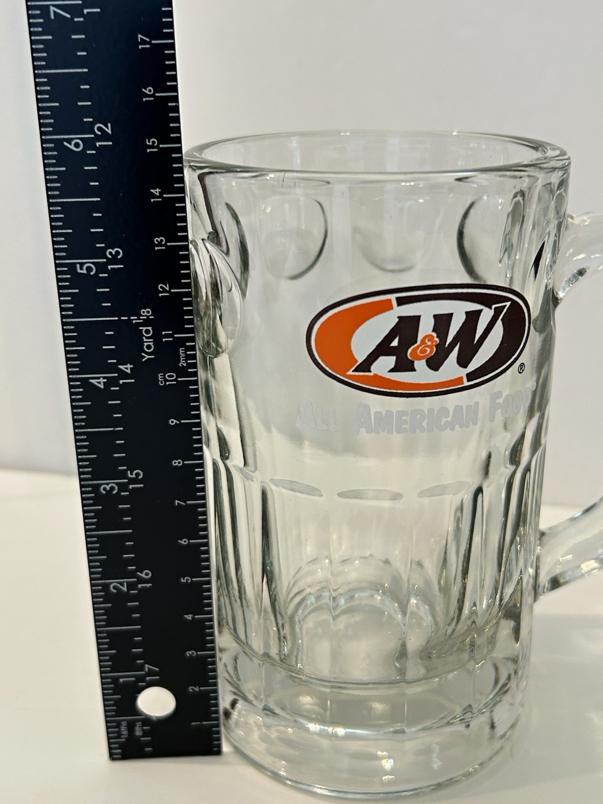 Vintage A&W Root Beer Mug Glass 6