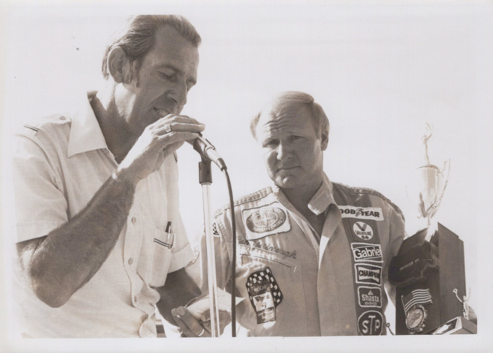 Ned Jarrett Cale Yarborough Daytona Firecracker 400 1978 - Himes Estate Photo