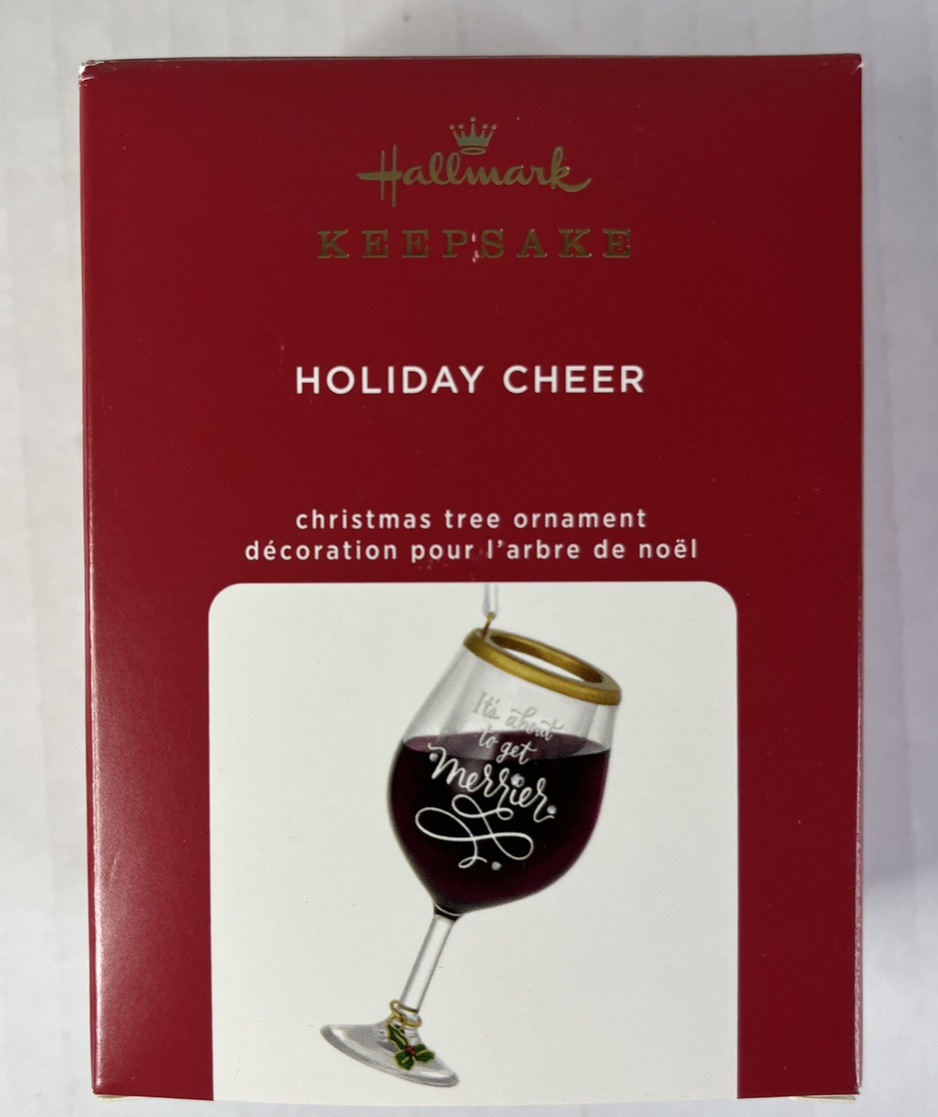 Hallmark Keepsake Holiday Cheer 2020 Wine Glass Ornament It About to get Merrier