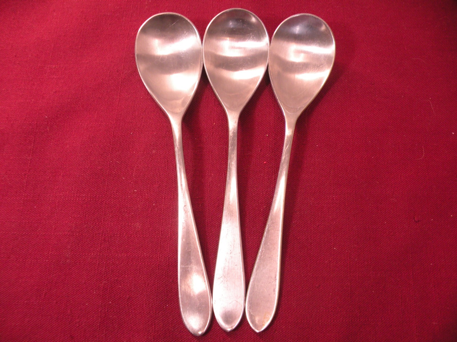 Set Of 3 Teaspoons Robert Welch Meridian Satin Stainless Steel Flatware 6 3/8\