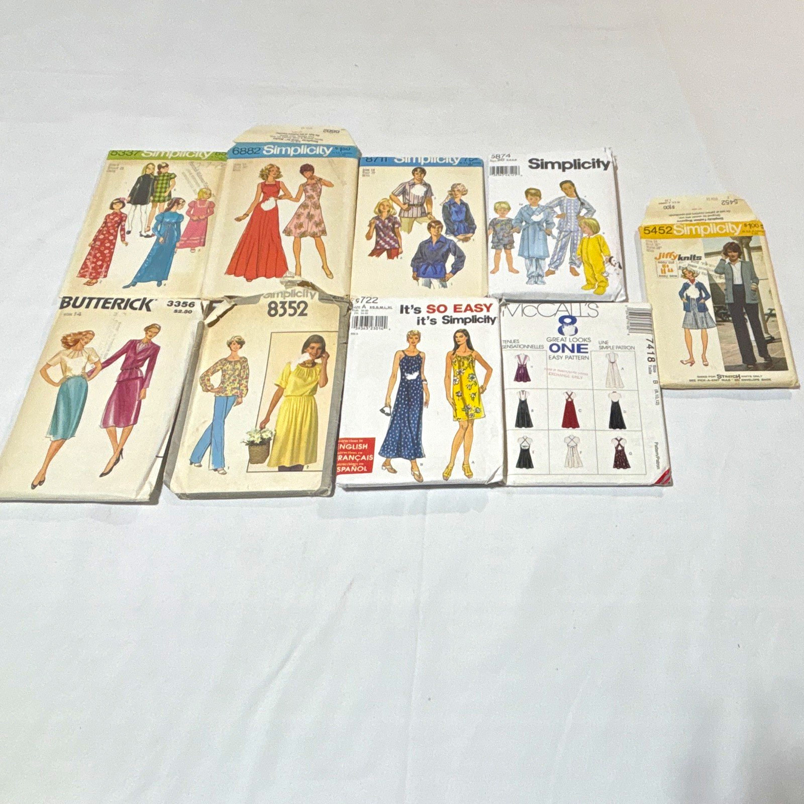Simplicity Butterick McCall's Lot of 9 Vintage Original Women's Evening Patterns