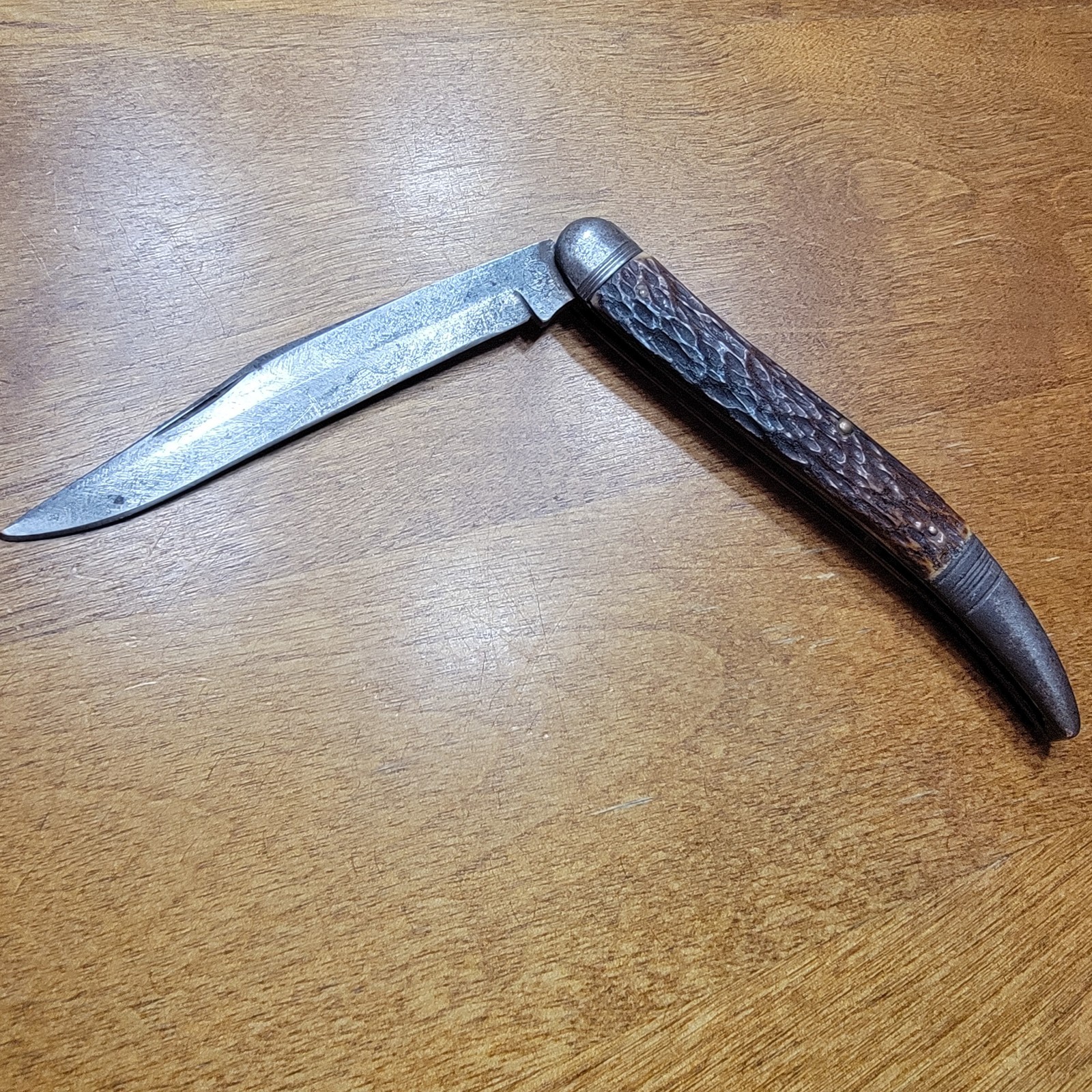 🔥JIGGED STAG BONE REMINGTON TEXAS TOOTHPICK R933 U.S.A.VINTAGE 1924-1933 KNIFE 