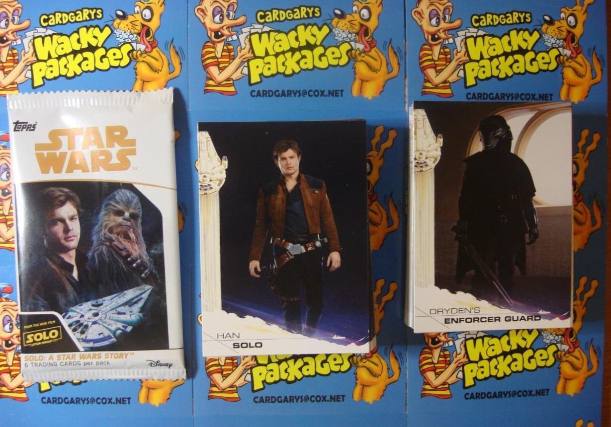 2018 TOPPS SOLO A STAR WARS STORY COMPLETE 100 CARD BASE SET + SURPRISE ITEM