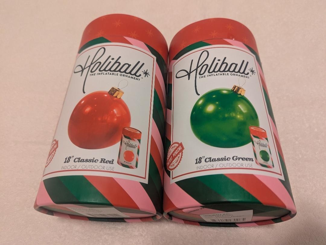 TWO Christmas Large Inflatable Ornaments 18\