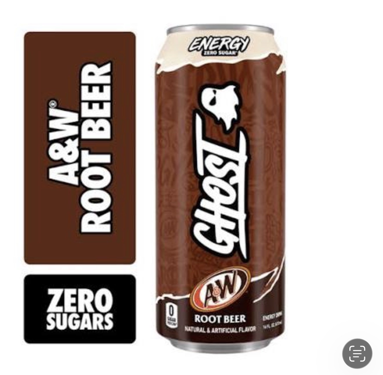 *LIMITED EDITION* Ghost A&W Root Beer Energy Drink 16oz 12 Pack Case