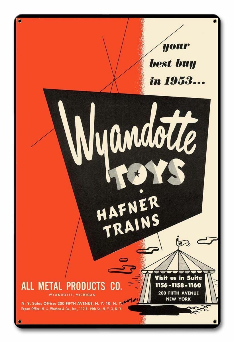 WYANDOTTE TOYS HAFNER TRAINS 18 WYANDOTTE TOYS HAFNER TRAINS 18