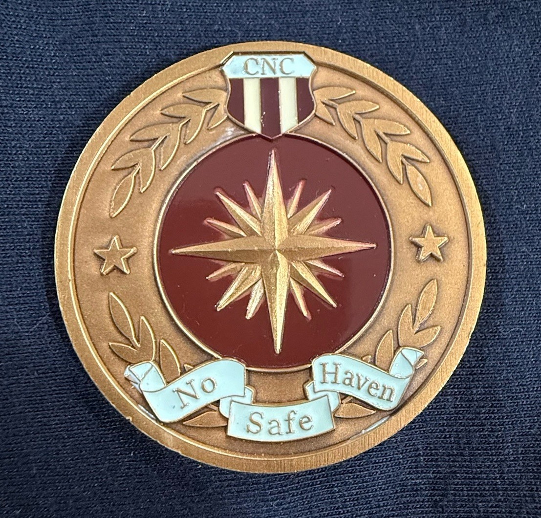 CIA CNC Counter Narcotics Center Intelligence Agent Spy Challenge Coin