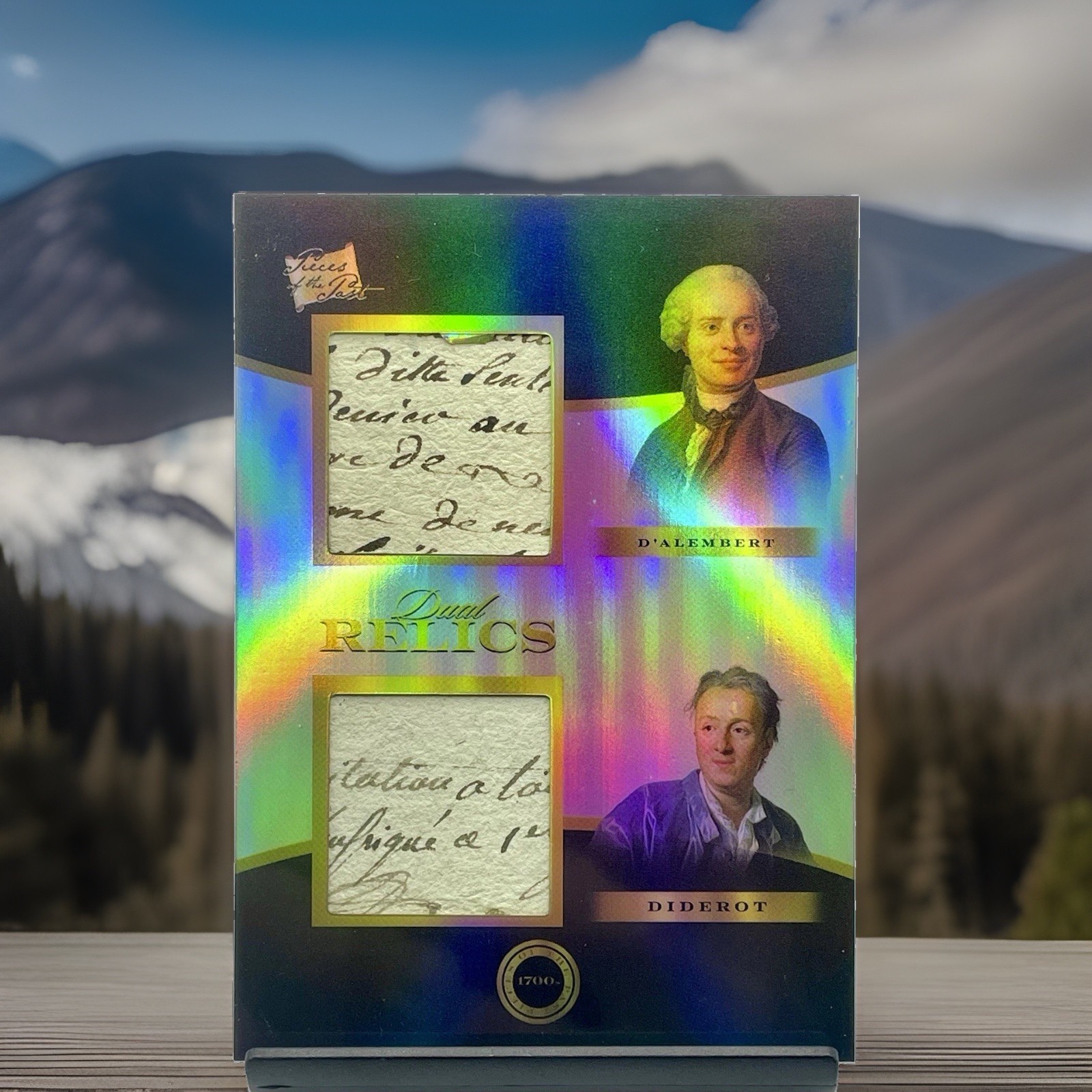 2024 Pieces Of The Past 1700s Jean Le Rond D’Alembert / Denis Diderot Dual Relic