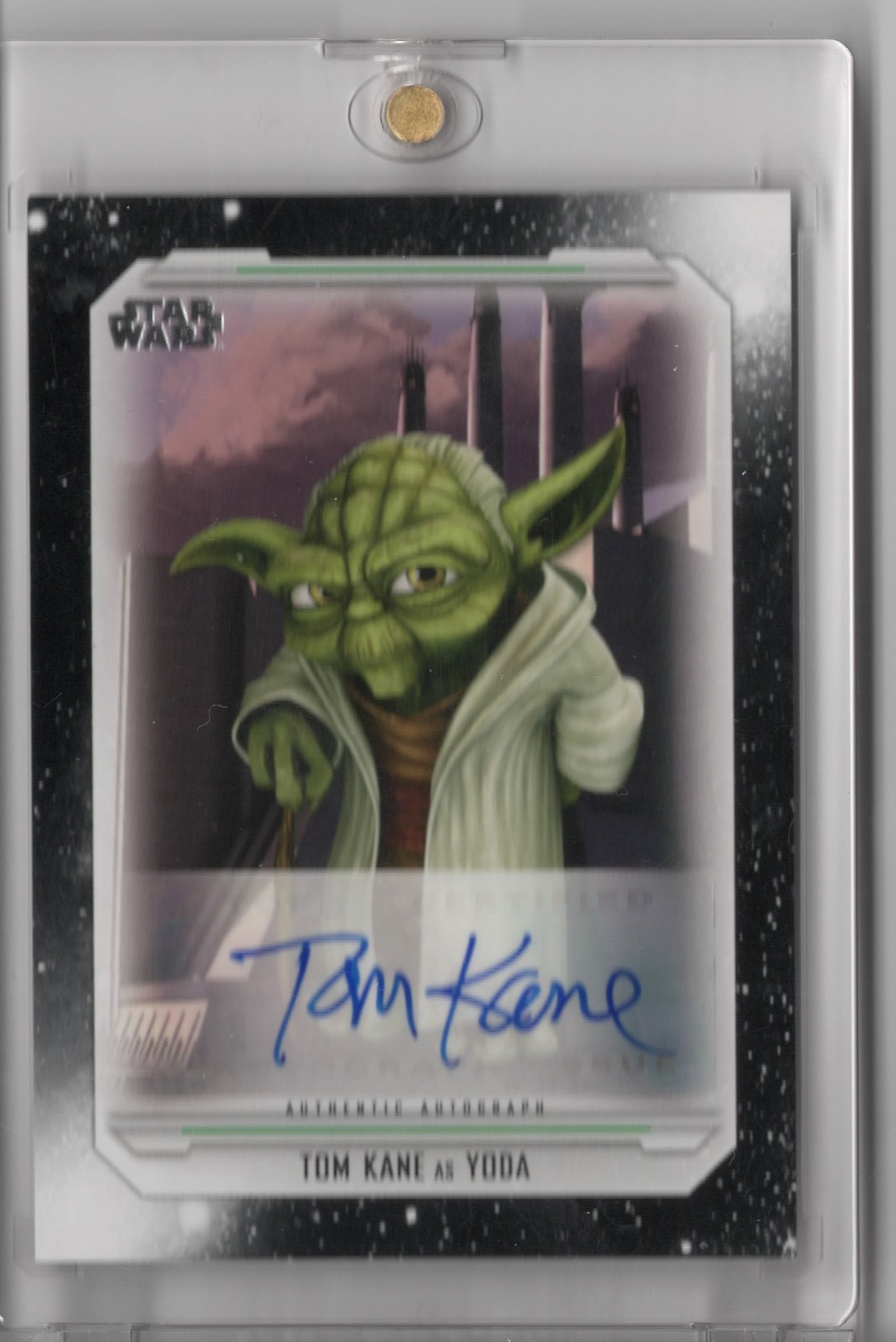 2020 Topps Star Wars Skywalker Saga Tom Kane Yoda Authentic Autograph A-TKY