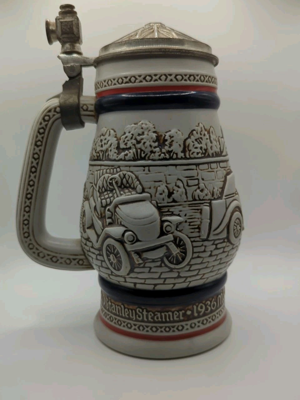 Vintage 1979 Avon Car Classics Beer Stein Ceramarte Brazil Lidded Classic Cars Vintage 1979 Avon Car Classics Beer Stein Ceramarte Brazil Lidded Classic Cars