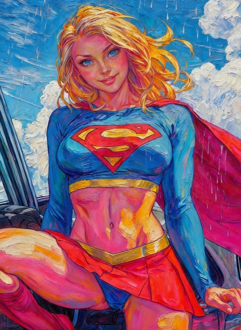 Supergirl Superman DC Comics Limited Edition Artist Signed Art Trading Card /30 Supergirl Superman DC Comics Limited Edition Artist Signed Art Trading Card /30