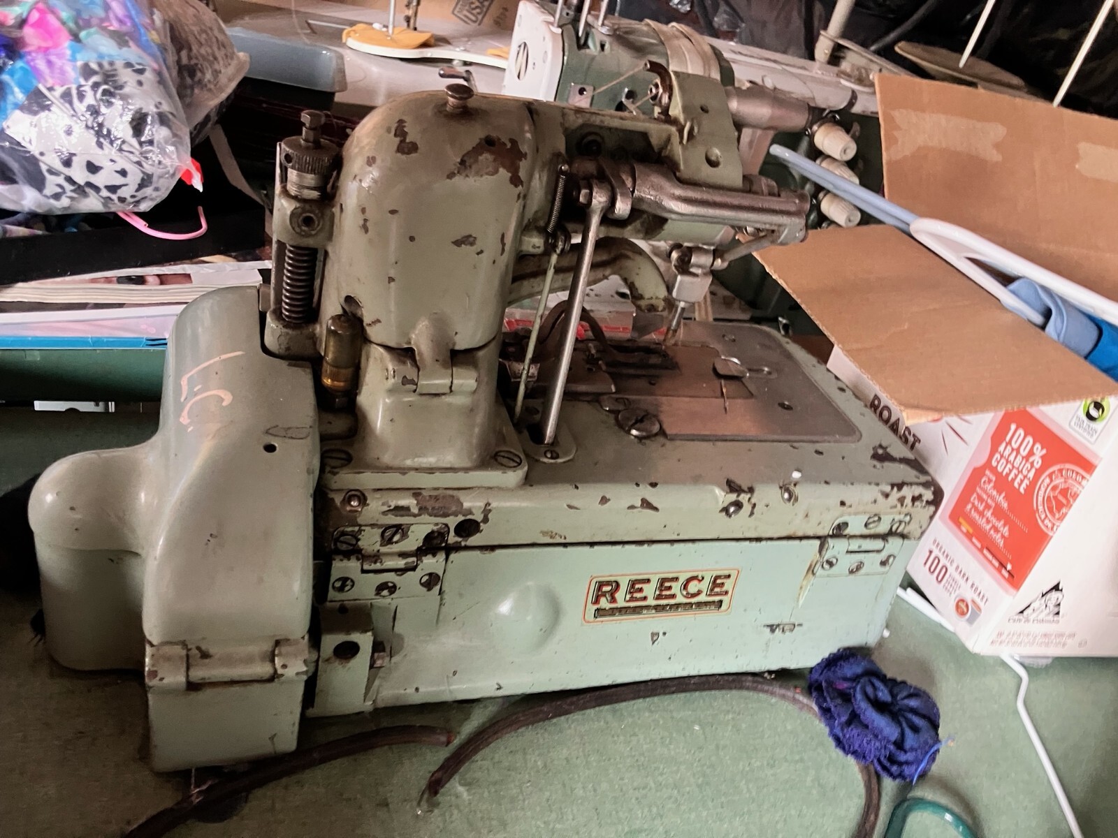 PICKUP ONLY NOT SHIPPING VA 24012 Reese Buttonhole sewing machine AS iS