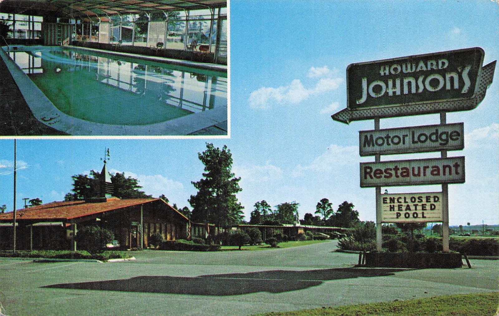 Rocky Mount North Carolina Howard Johnson\'s Motor Lodge Restaurant Postcard