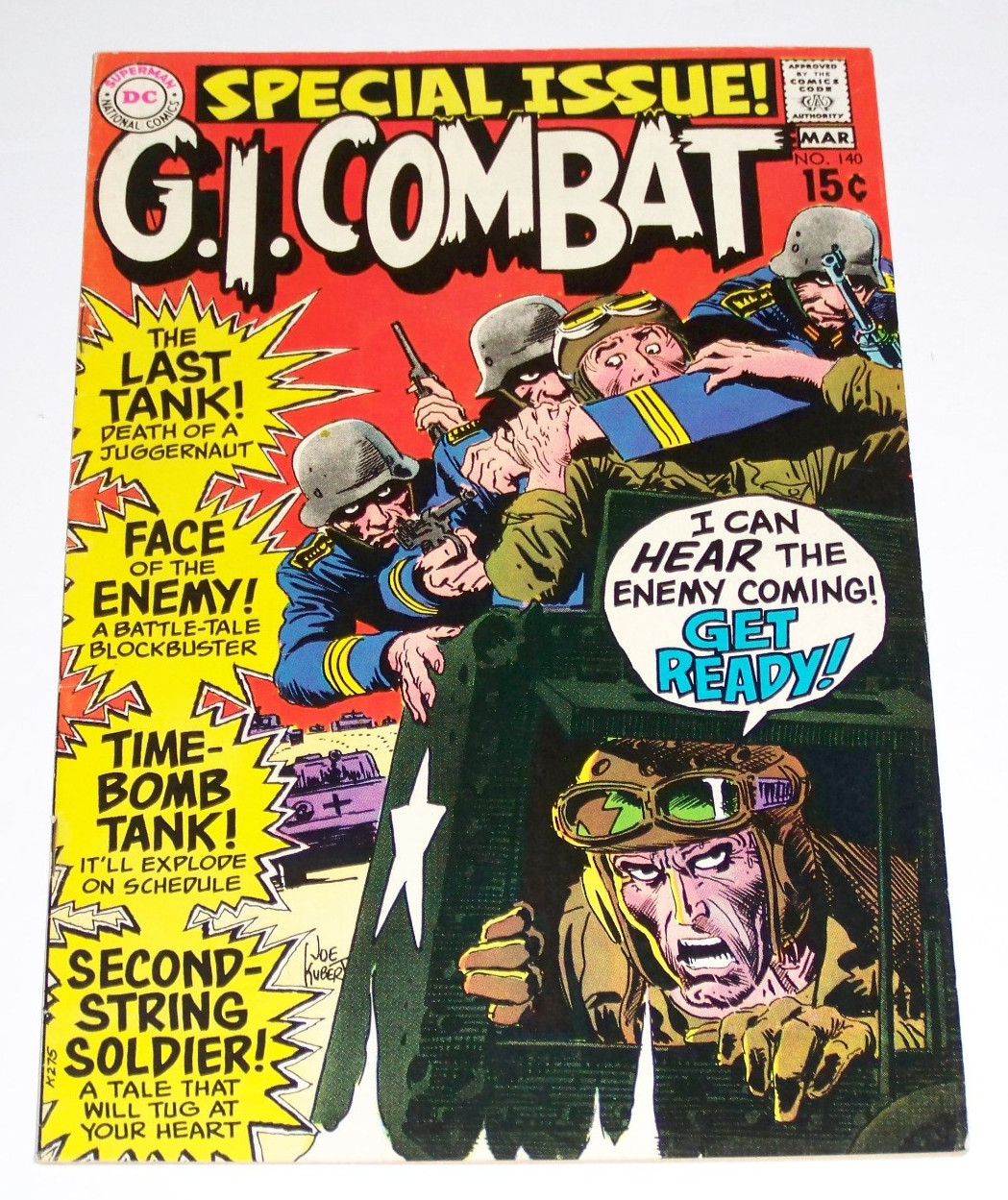 G.I. Combat #140 High Grade Veryfine 8.0 Special Issue DC 1970