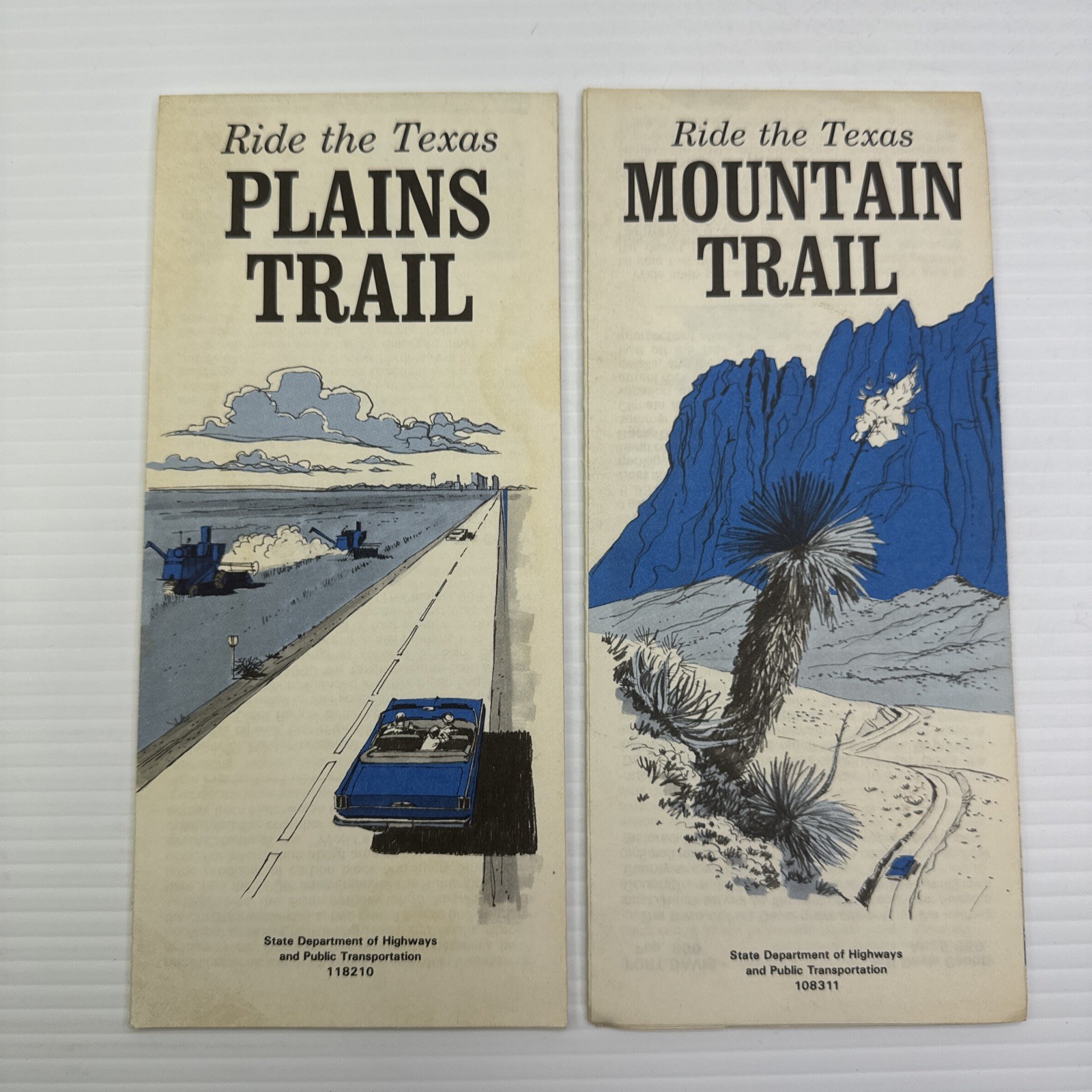 Ride the Texas Plains Trail & Mountain Trail Texas State Department of Highways