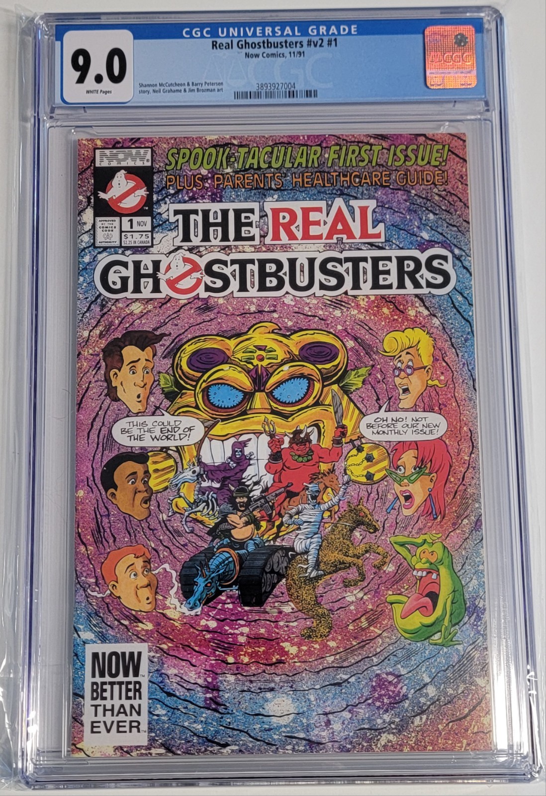 The Real Ghostbusters #1 Vol 2 CGC 9.0 NOW Comics 1991