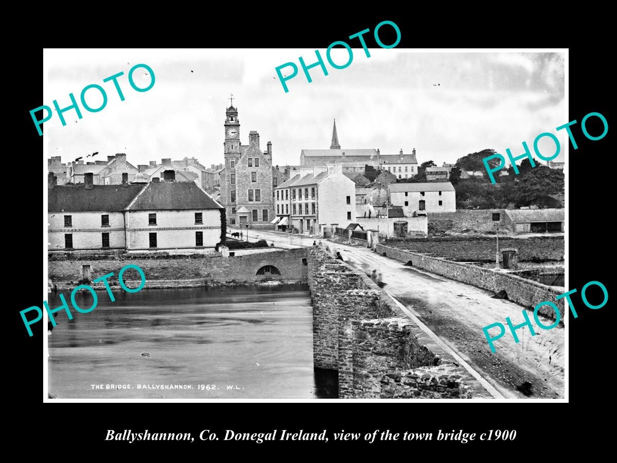 Ballyshannon Ireland The Town Bridge c1900 Old Large Historic Photo