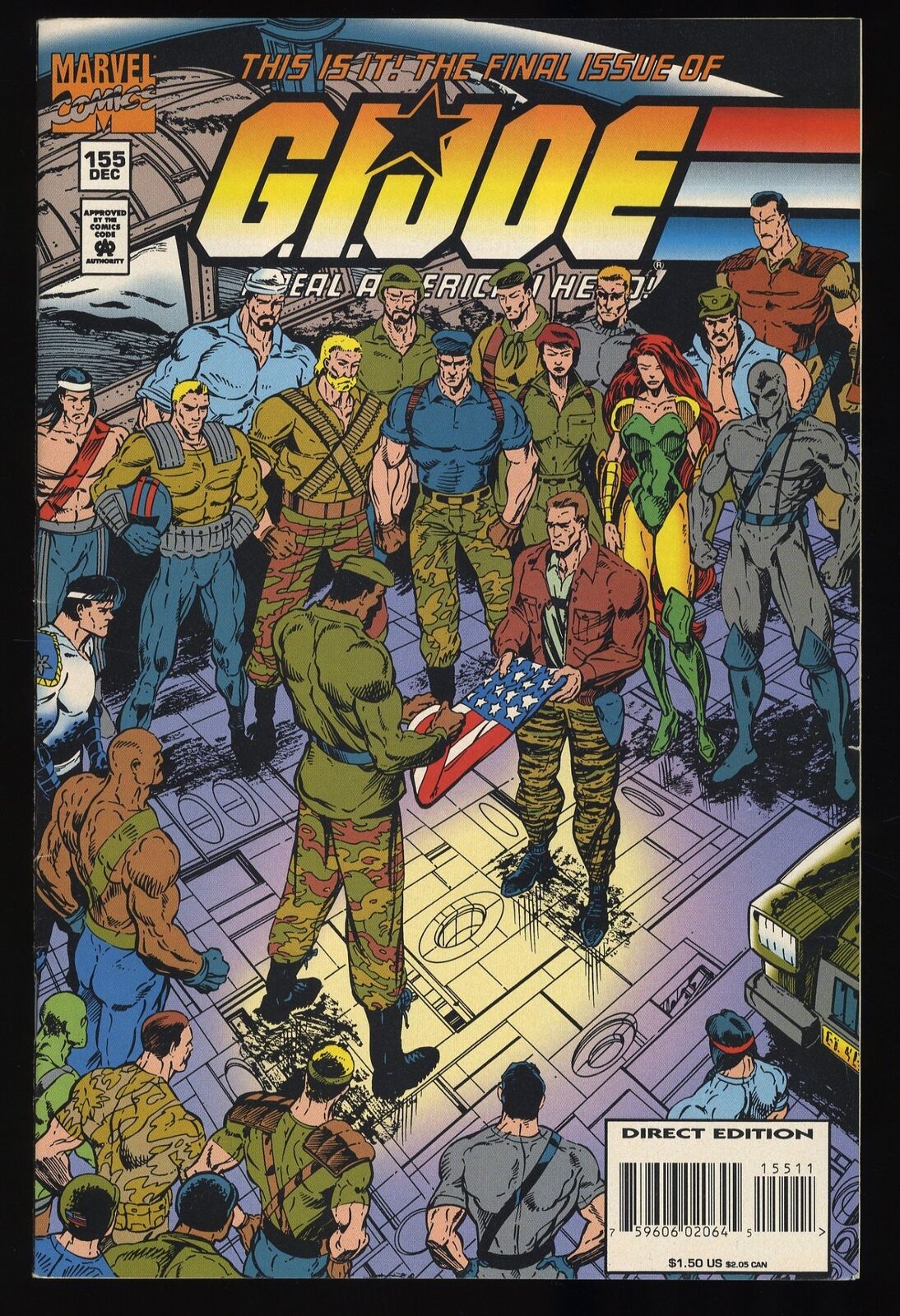 G.I. Joe, A Real American Hero #155 VF+ 8.5 Final Issue Marvel 1994