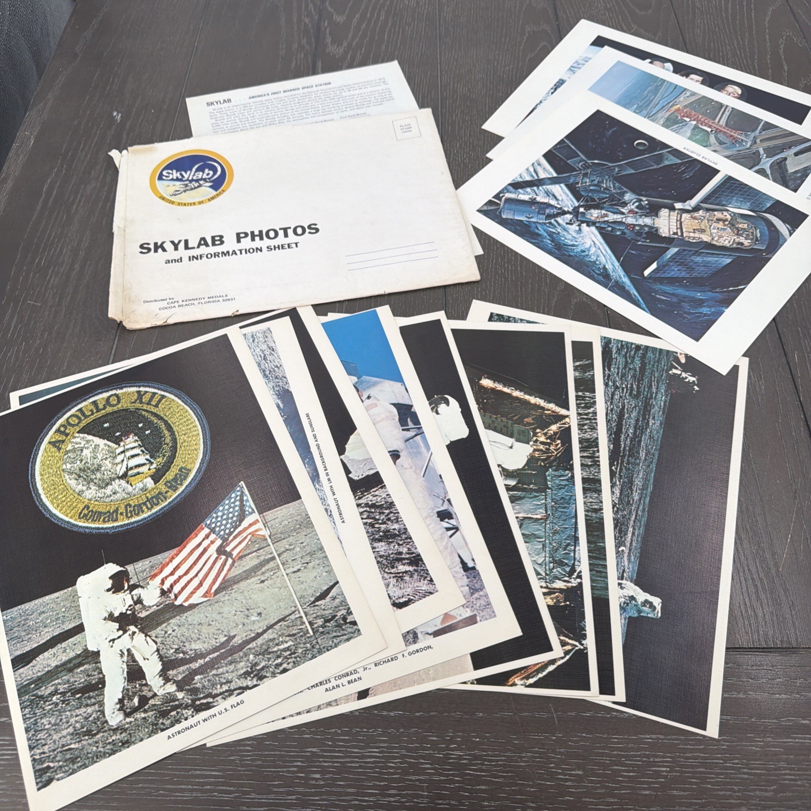 Apollo 12 (8) & Skylab (4) 8.5”x 11” Official Photo’s