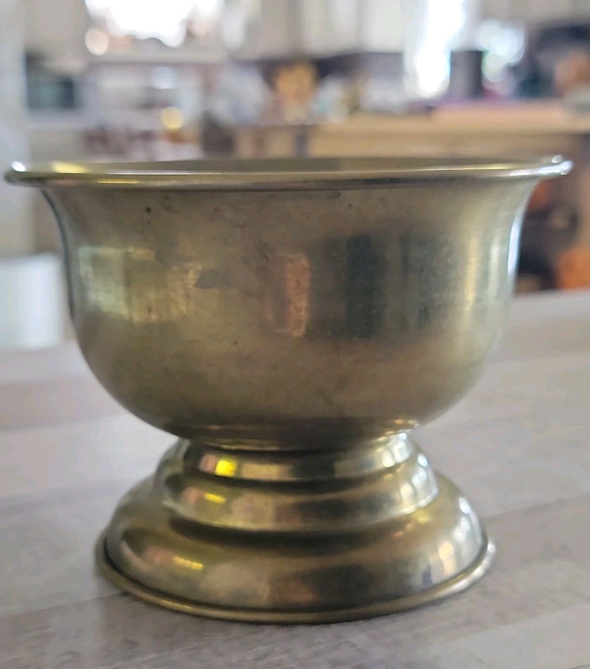 Vintage Brass Compote Dish 5